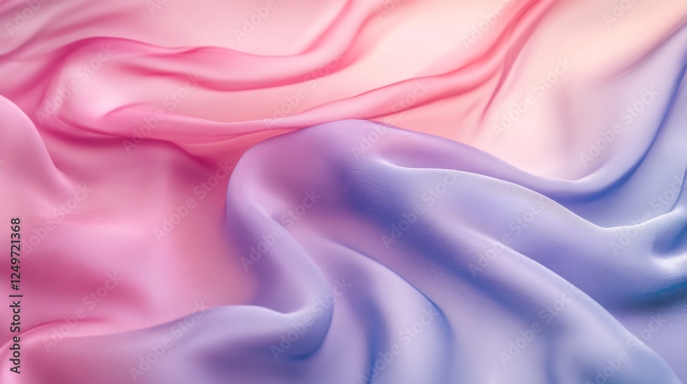 Fototapeta premium Stunning Gradient Fabric Texture: Blend of Pink and Blue
