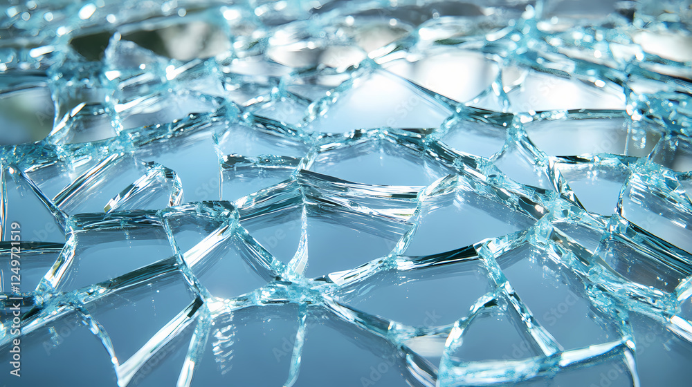 Shiny shattered glass paper texture with fragmented reflective surfaces. Shattered Reflections. Illustration Shiny shattered glass paper texture with fragmented reflective surfaces. Shattered Reflections. Illustration
