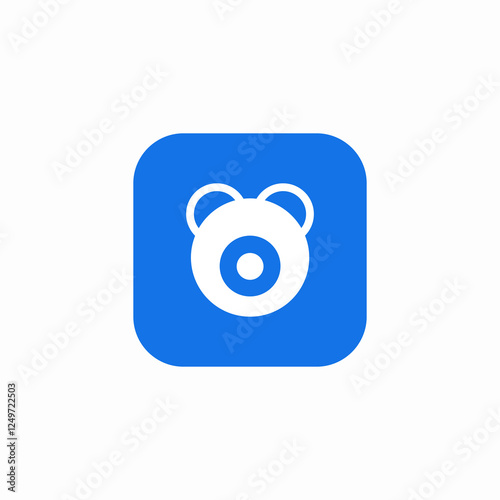 bear protection icon sign vector