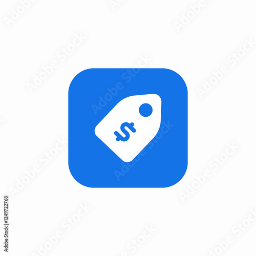 cost tag icon sign vector