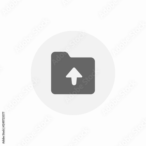 mobile folder upload icon sign vector