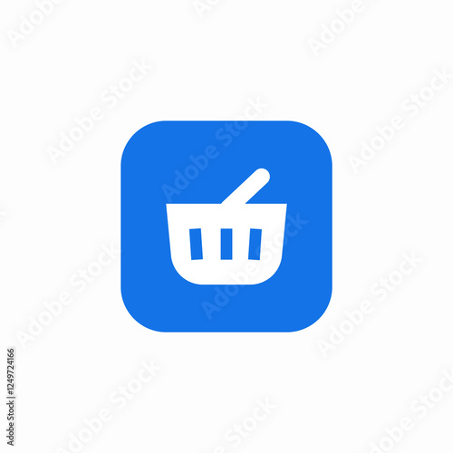 shopping app icon sign vector