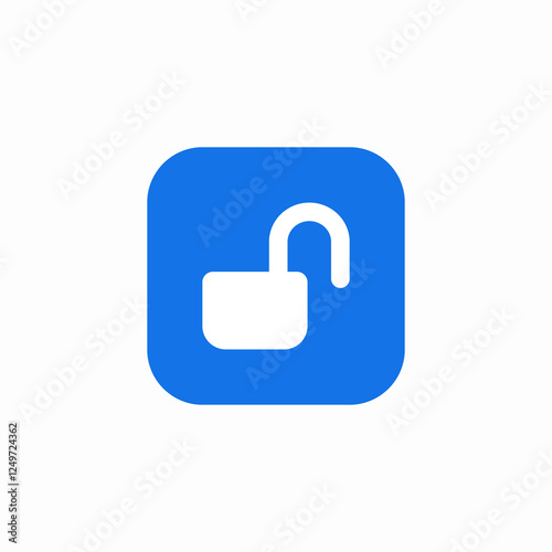 unlock success icon sign vector