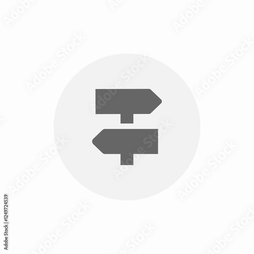 village directions icon sign vector