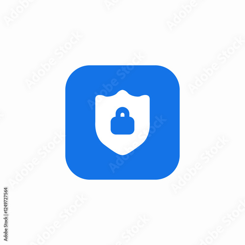 lock strong protection icon sign vector