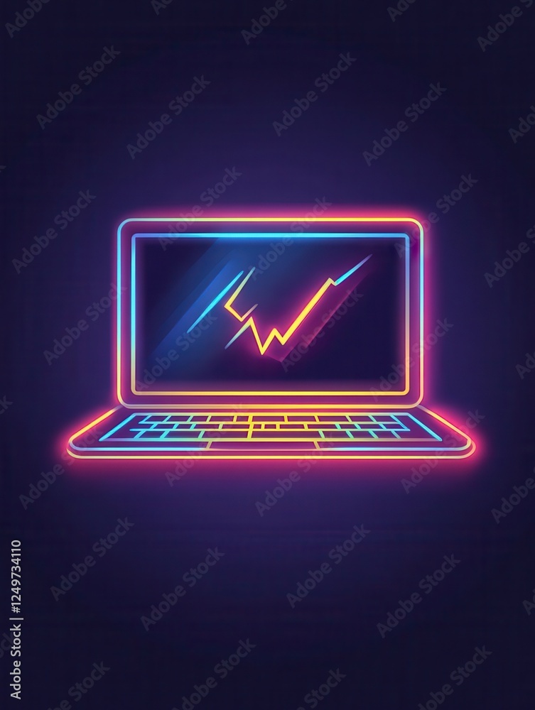 Alert laptop cyber attack icon. Simple line, outline illustration elements of hacks icons for ui and ux, website or mobile application