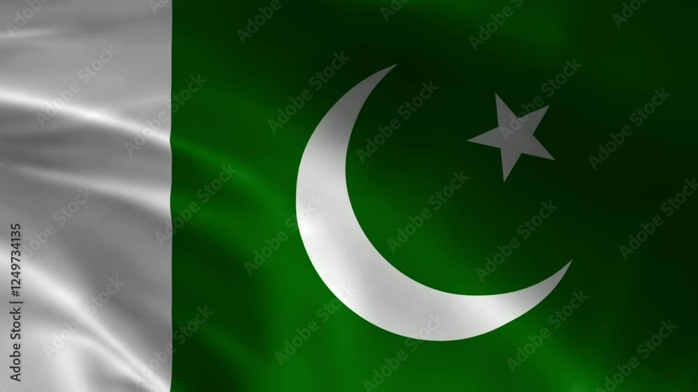 Pakistan flag animation background Pakistan flag animation background