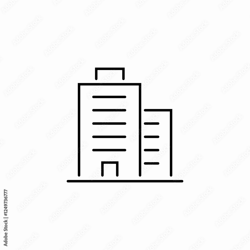 company buildings icon sign vector company buildings icon sign vector
