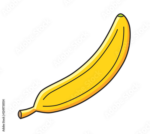 Banana fruit isolated vector illustration