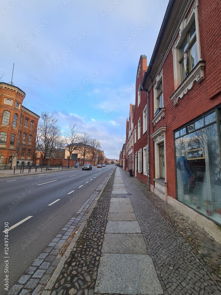 Ταπετσαρία Strasse und Bürgersteig in Potsdam, Brandenburg