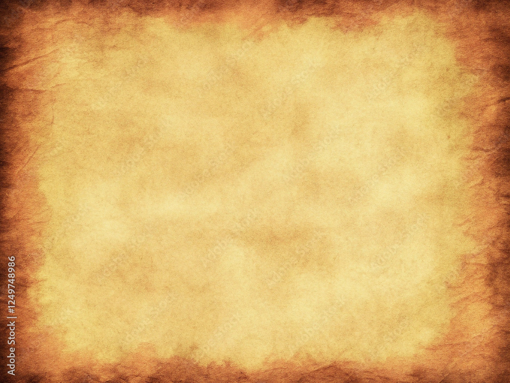 Fototapeta premium Vintage old paper texture with burnt edges and high-resolution background ideal for notebooks, staines effects, and classic design templates