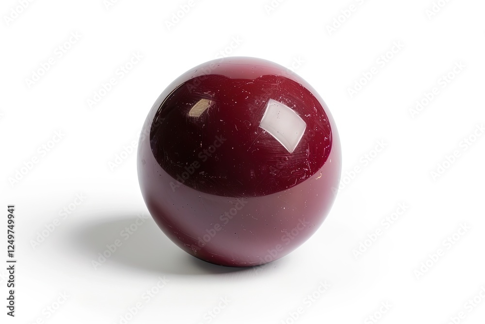 Snooker Ball in Extended Rest Position with Solid Background Snooker Ball in Extended Rest Position with Solid Background