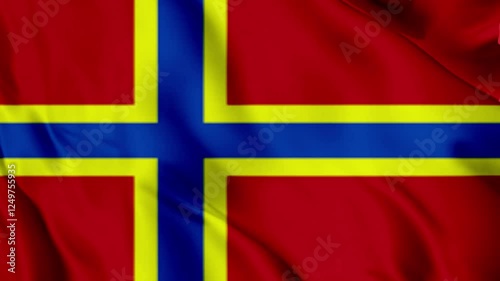 A flag waving and animation video 4k