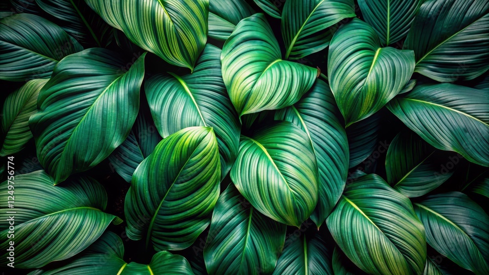 Lush Green Leaves Texture Background for Natural and Organic Themes Lush Green Leaves Texture Background for Natural and Organic Themes