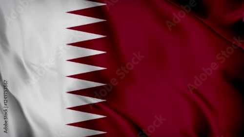 flag of the qatar weving