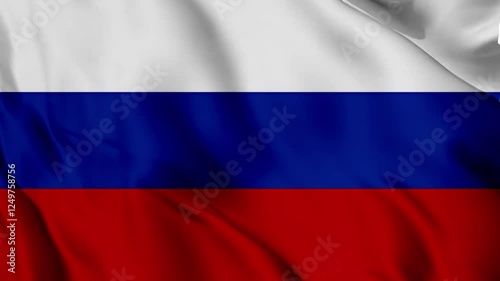 russia flag looping animation