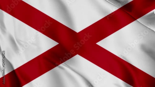 waving flag of st patrick