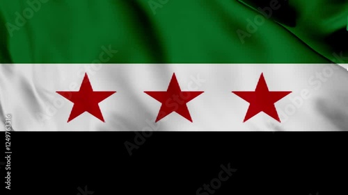 flag of syria waving