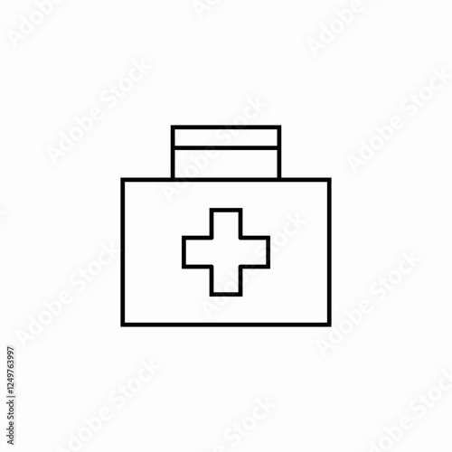 medical kit icon sign vector