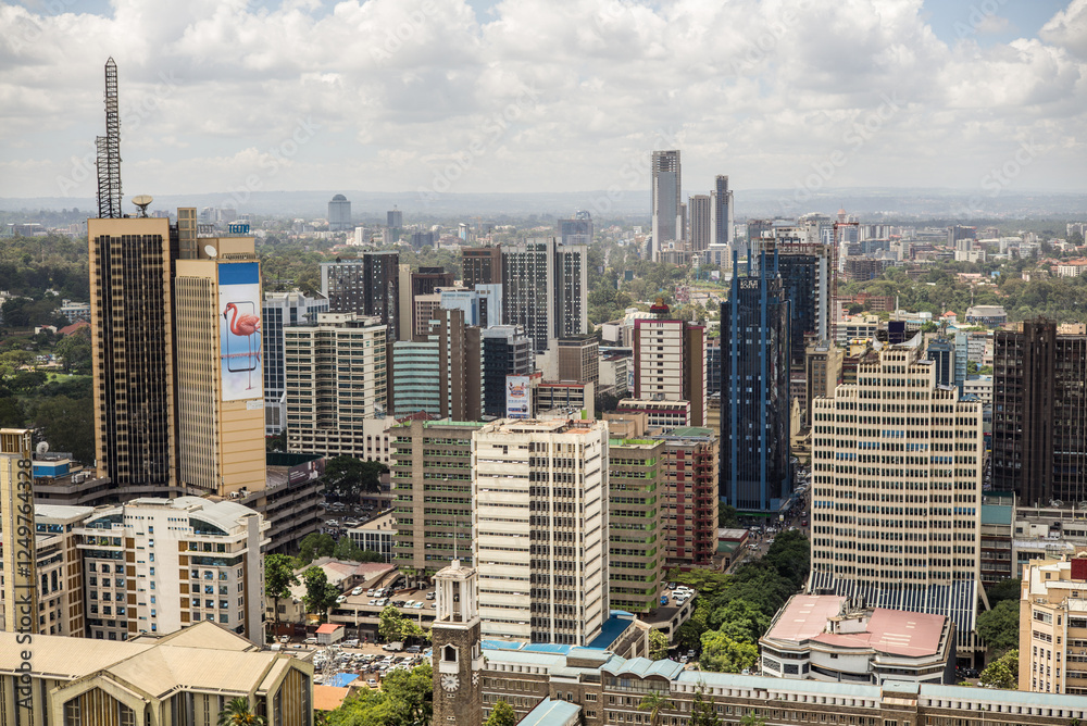 Obraz premium Nairobi Skyline, CBD, Central Business District