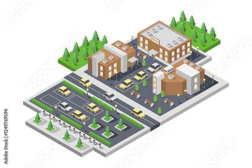 Isometric Motel Building