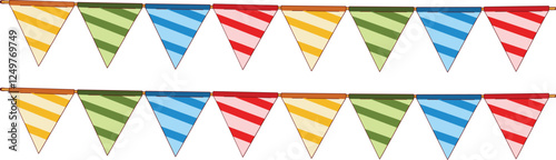 Bunting Flag Red Flag Bunting Decoration Hd Transparent


