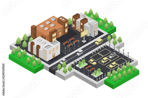 Bakery shop isometric