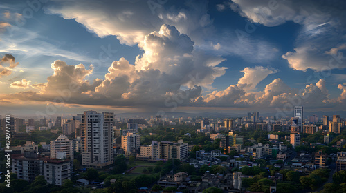 Mesmerizing Display of Diverse Architectural Styles under the Warm Glow of Pune's Typical Weather