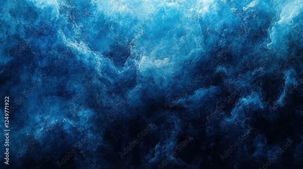 Abstract blue nebula, cosmic cloudscape, space background, for design Abstract blue nebula, cosmic cloudscape, space background, for design