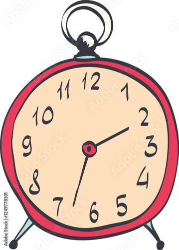 Vintage Clock Illustration