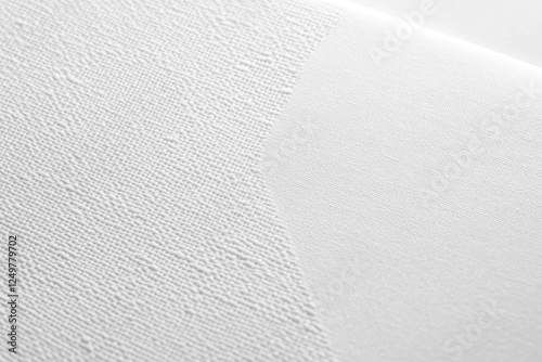 White wallpaper featuring an embossed texture creates a sophisticated and elegant backdrop, enhancing any interior space with its minimalist charm