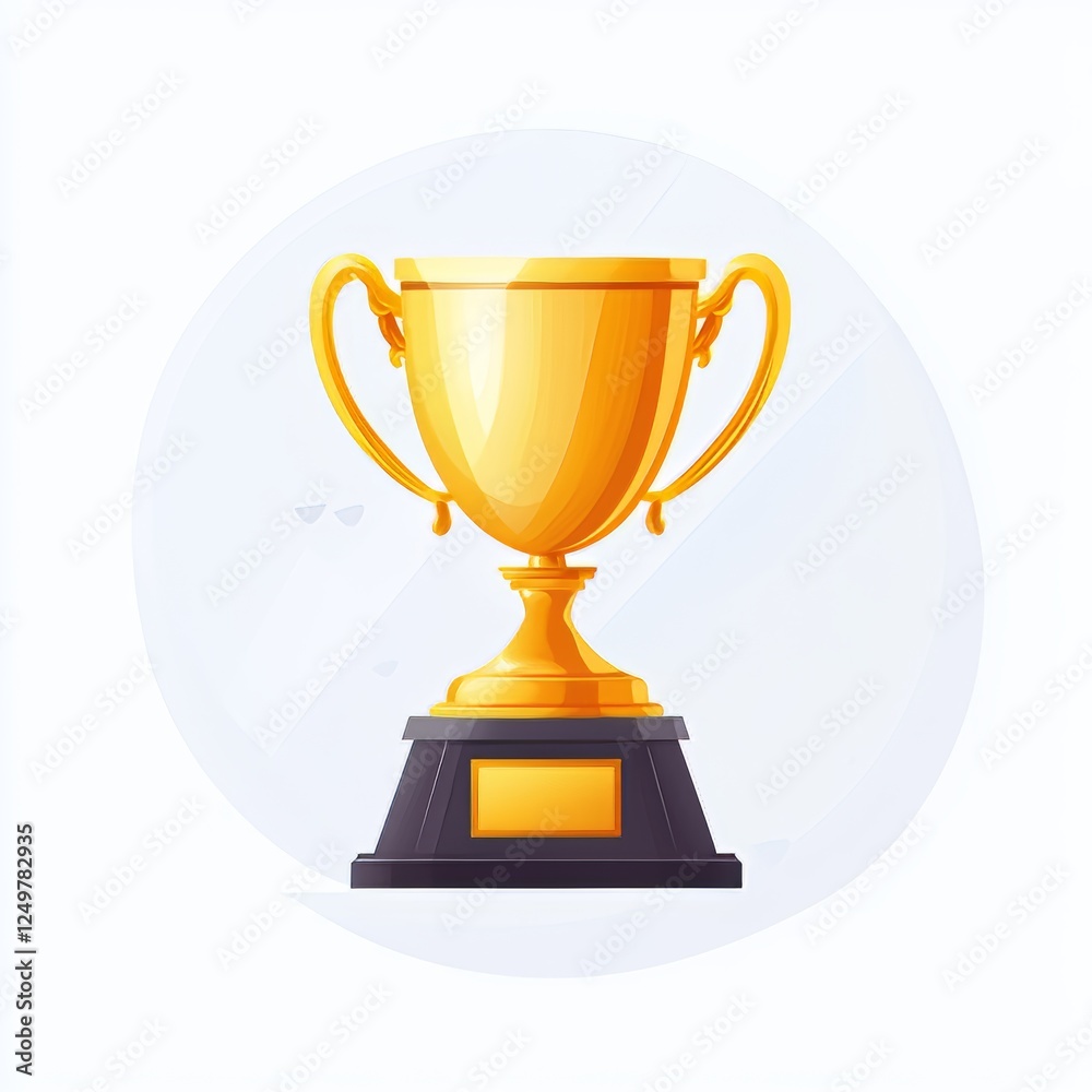 Generative AI concept featuring a PNG Baseball winner trophy and sport champion cup on a white Generative AI concept featuring a PNG Baseball winner trophy and sport champion cup on a white