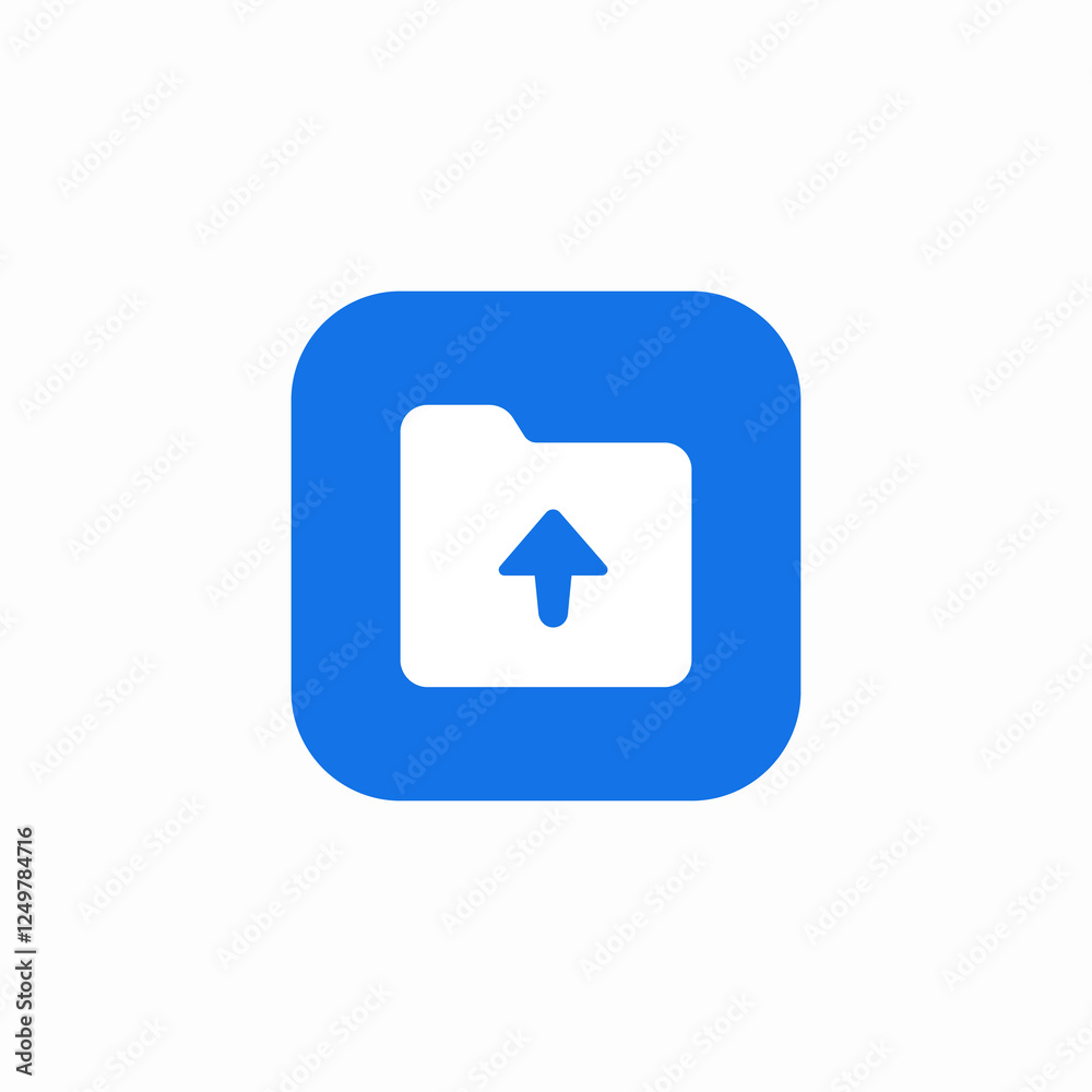 small folder upload icon sign vector small folder upload icon sign vector