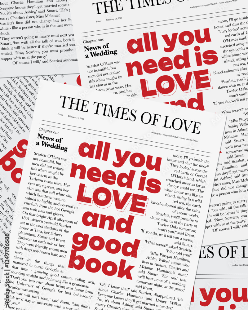 Fototapeta premium All You Need Is Love and a Good Book