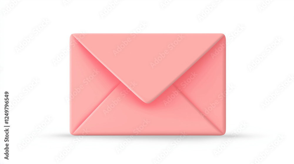 pink envelope isolated on white background , mail pink envelope isolated on white background , mail
