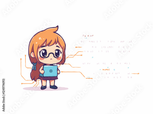 Programming Languages Concept with Code Lines and Circuit Board