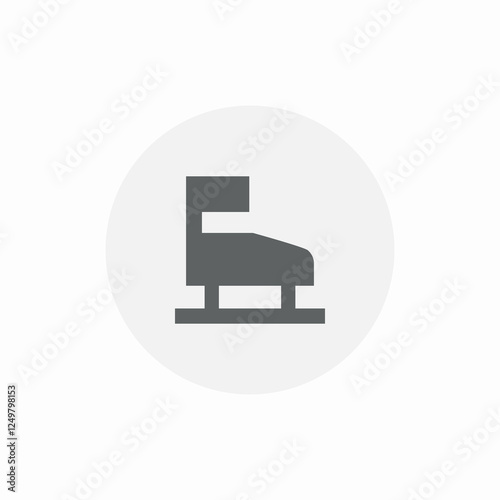 figure skating icon sign vector