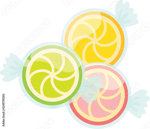 Colorful Citrus Slices Illustration