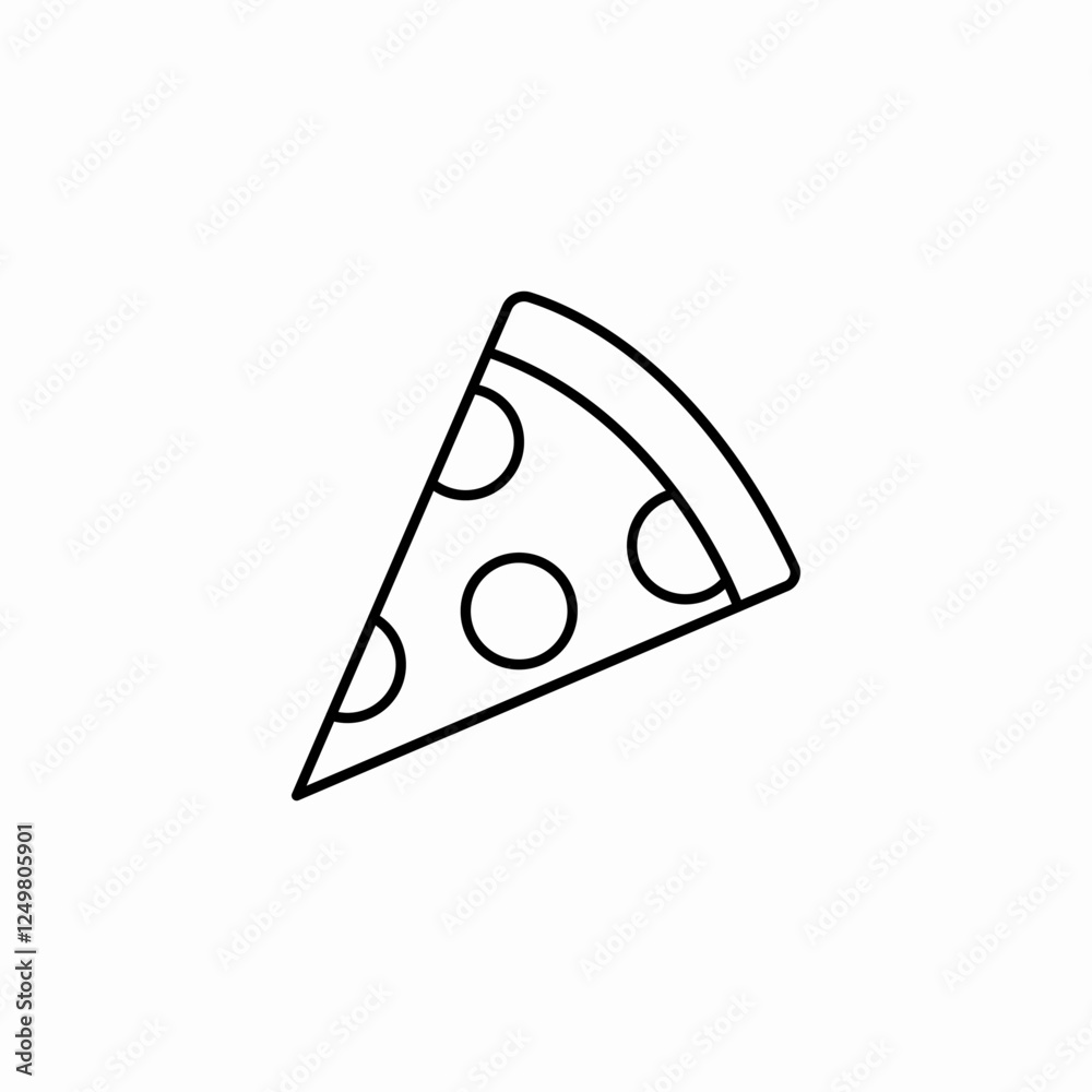 large pizza slice icon sign vector large pizza slice icon sign vector