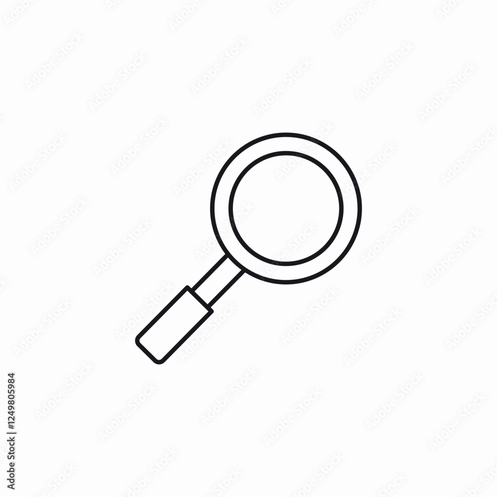 magnify detailed search icon sign vector magnify detailed search icon sign vector