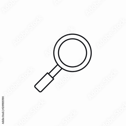 magnify detailed search icon sign vector