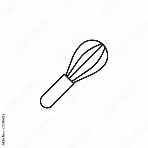 mixing dough icon sign vector