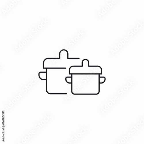 pot sizing icon sign vector