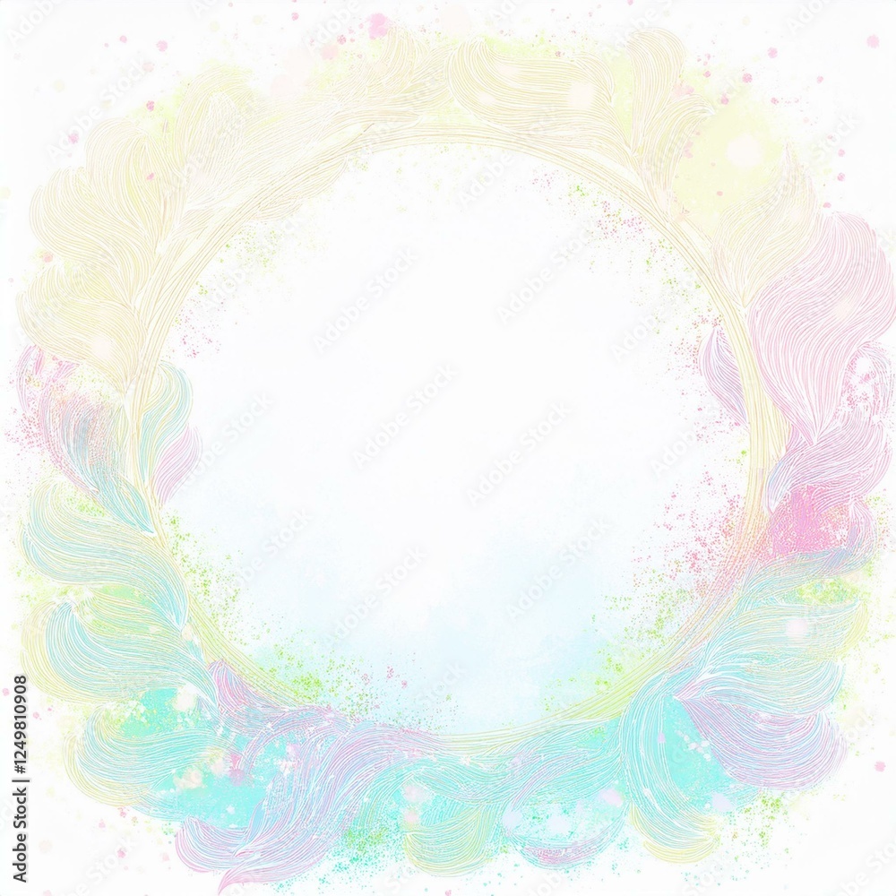 frame border of modern sparkle abstract background design in white background with copy space for text