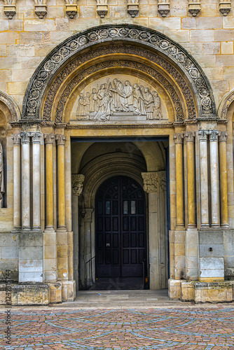 Basilica of Saint Severinus (Basilique Saint-Seurin de Bordeaux) is a church built dawn of XI century. Basilica has the shape of a robust Romanesque church in the basilical form. Bordeaux, France. photo