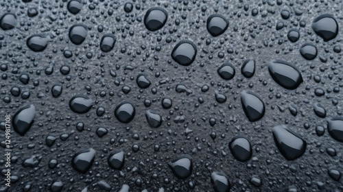 Wallpaper Mural Water droplets on dark surface, abstract background, texture Torontodigital.ca