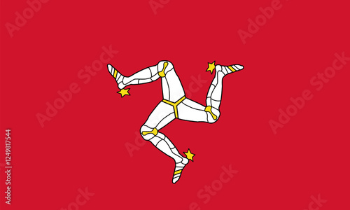 Isle of Man Flag, Flag of Isle of Man