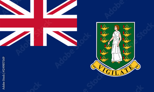 British Virgin Islands Flag, Flag of British Virgin Islands