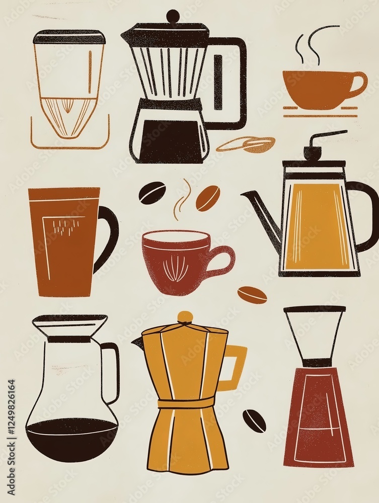 retro-inspired coffee poster retro-inspired coffee poster