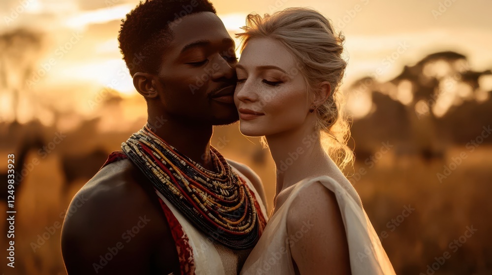 A romantic embrace between a couple at sunset, symbolizing love and connection, set against a backdrop of nature's beauty and warm colors. A romantic embrace between a couple at sunset, symbolizing love and connection, set against a backdrop of nature's beauty and warm colors.